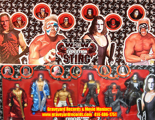 WCW The Evolution of Sting 6-Figure Set